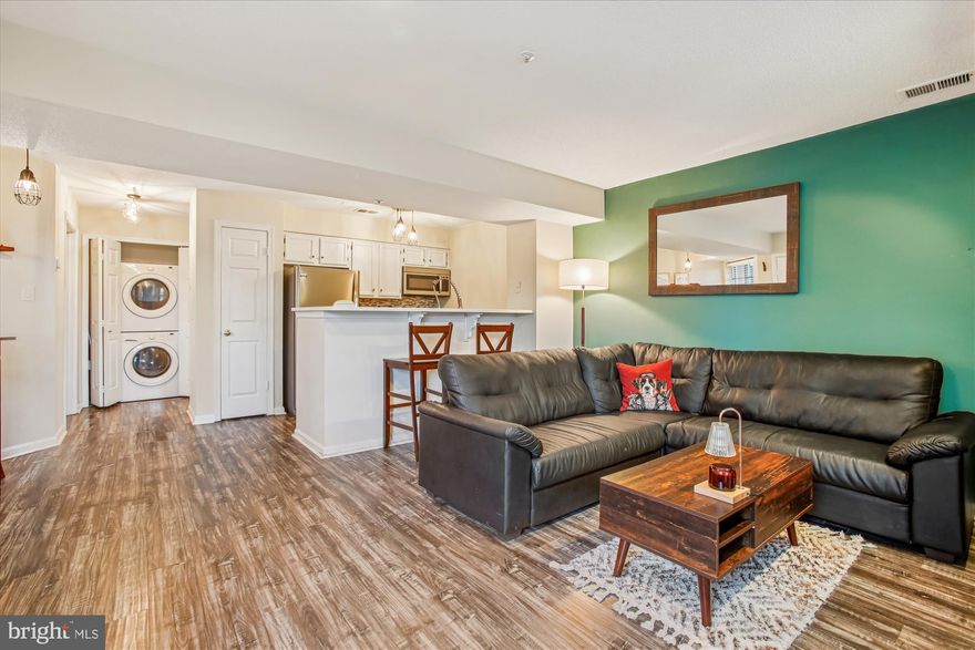 Discover the charm of this delightful 2-bedroom, 1-bathroom garden-style condo nestled in the serene Tiers at Manchester Lake community. The condo boasts an open floor plan that invites warmth and comfort, featuring a cozy wood-burning fireplace perfect for relaxing evenings. The well-appointed kitchen showcases stainless steel appliances, updated countertops and a bar for extra dining space. Enjoy the convenience of a primary bedroom walk-in closet and ceiling fans that enhance the airy feel of the space. Step outside to explore the community amenities, including a sparkling outdoor pool, a clubhouse, tennis courts, tot lots, fitness area, picnic spots and jogging paths, ideal for an active lifestyle. The association takes care of lawn maintenance, snow removal, and trash services, allowing you to focus on enjoying your home. Located in a vibrant neighborhood, residents benefit from nearby parks, shopping, entertainment and Kingstowne Town Center, fostering a sense of community. With assigned parking and easy access to Springfield and Van Dorn Metros, DCA National Airport, Fort Belvoir and the Pentagon, this property offers both comfort and convenience. Embrace the lifestyle you've been dreaming of in this inviting condo, where every detail is designed for your enjoyment and peace of mind.