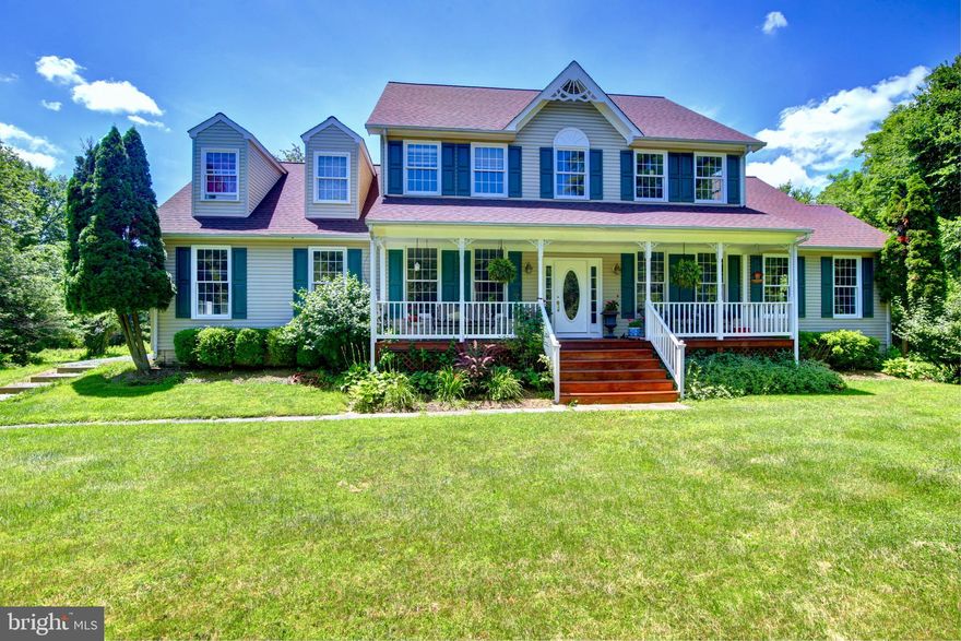 Over 4,300 finished sq/ft with privacy unmatched in Loudoun County.  Well maintained 4 bedroom, 3 1/2 bath home with three finished levels. This ideal home is located on 13 acres of fields, woods and stream with a country porch and large deck area to relax in the sunshine and enjoy the serenity of the open acreage and wildlife.  Freshly painted top to bottom, refinished oak floors and new carpet on every level provide a pristine look you expect.   The stunning main floor Owner suite bath is completely remodeled with white horizontal planks, designer floor tiles and sunken tub, walk-in shower and private WC. The kitchen opens to both the breakfast and family rooms providing plenty of room for casual living, along with separate dining and living rooms.  Upstairs find two bedrooms, a huge bonus/bedroom  and a full bath, complemented nicely by a cozy loft for use as a study, computer or play.  A variety of living options await you at the lower level which includes a large recreation room, sizable office or guest area, full bath and an in-suite kitchen conveyed as is and awaiting your final touch.  The property is nestled back from public Britain Road with its own driveway for complete privacy.  Back yard features a year round stream. Easily accessed from Rte 7 or 9 via Berlin Turnpike or Mountain Road.