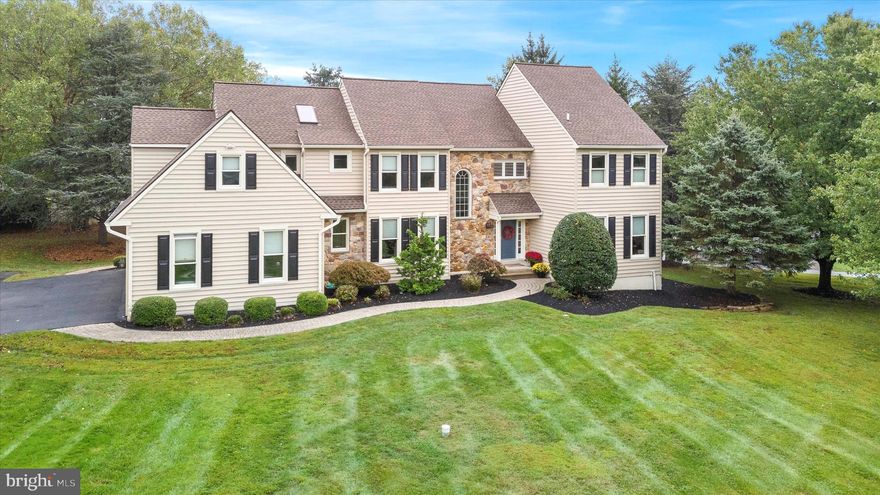 This is it - what a value!  What a location! Only available due to relocation, this spectacular five bedroom, four full bathroom custom home is on a beautiful 1 acre lot with soothing views of open space and a fabulous magnolia tree. The backyard is truly an oasis with a gorgeous patio and accent walls - and a fantastic hot tub for maximum relaxation. The grand two story entry foyer is spacious and welcoming and has a turned staircase to the second floor. Wonderful kitchen is adjacent to the family room with a floor to ceiling stone fireplace with gas insert. This home has a very flexible floor plan with the option for a main level bedroom with an adjacent full bathroom - perfect for multi-generational living.  The current owners are using this room as a home office.  However the 2nd floor also has a study with a half wall of built-in shelving. This room has been used as a homework/craft room, but could have any number of uses including a 6th bedroom. Truly a family's dream home including such practical features as a sizable second floor laundry room, back staircase connecting the mudroom with built in cubbies to the 2nd floor bedrooms, Incredible amount of closet space and very large bedrooms.  The kitchen is a chef's delight with a 5 burner natural gas stove and a large granite island.  Amazing amount of gorgeous windows bring in the natural light and afford beautiful, picturesque views from every one.  The huge basement has an outside entrance so it is a blank palette to finish if desired.  Owners had new siding, gutters, soffits and fascia installed in 2020, and a brand new roof in May of 2024!  Luxurious new carpet was just installed in August of 2024.  So many more updates - this home is a must see.  Schedule your appointment today!