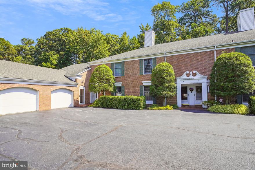 Furnished end unit in six-unit brick condo with three bedrooms and three baths in the golf community in St Michaels Md. Professionally remolded and ready for you and your guests for a short or extended stay. The first floor has a bedroom and bath with walk in shower. The second floor has a bedroom with bath and a primary bedroom with updated walk-in shower and a spacious deck off the bedroom with expandable awning. overlooking the woods behind the unit. Water rain barrel on deck is included if you want your own garden.