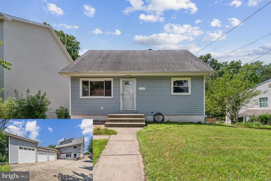 Classic Cape Cod with Detached 3 Car Garage.  With 3 Bedrooms and 2 Full Baths, this home offers over 1700 sq ft of Living Space on 3 Finished Levels. The Main Level Features a Living Room, Bedroom and Full Bath, Dining Area, and Kitchen with Deck access. Upstairs you will find 2 more Bedrooms with true Hardwood Floors and a Full Bath.  Downstairs you will enjoy the Walk out Basement with Rec Room and Laundry Room. Exterior Features include a Rear Deck, Patio, and 3 Car Detached Garage all on a Spacious Quarter Acre Lot. Close to Manassas Park Community Center, the Dog Park, and Costello Park. Up to $10,000 Grant available with the Journey Home Program for Down Payment and Closing Costs.