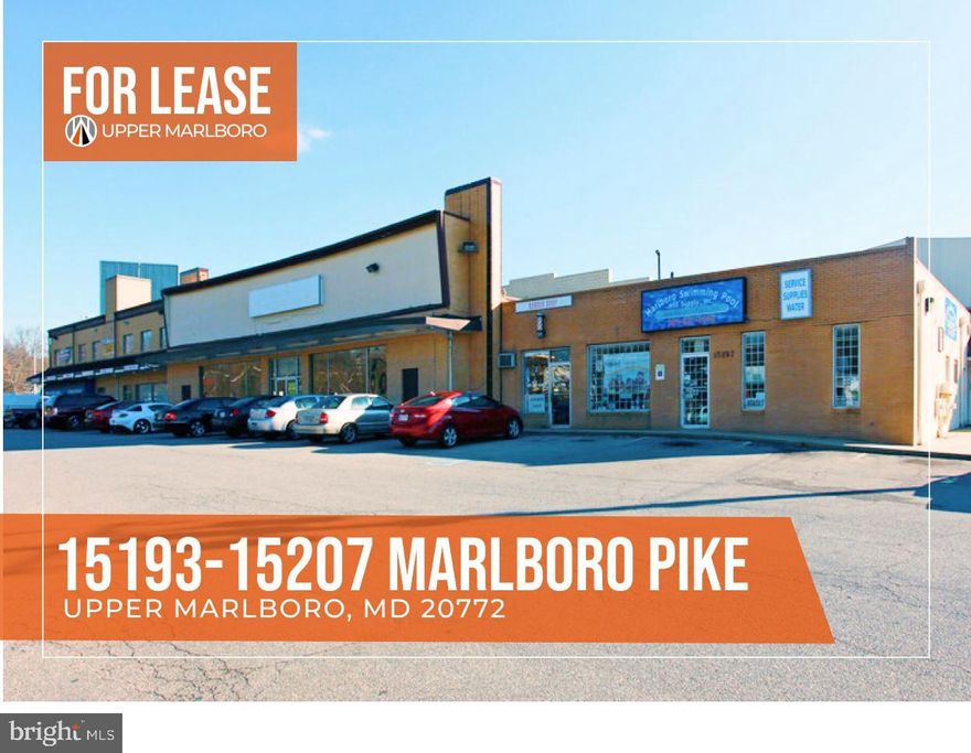-Four second-floor office spaces ranging between 290-620 SF available for lease $800-$1,000/mo.

-Retail/Office/Warehouse building and 3 acres of parking or outdoor storage are available.
 
-Excellent visibility and parking.

-Close proximity to DC via Pennsylvania Ave.