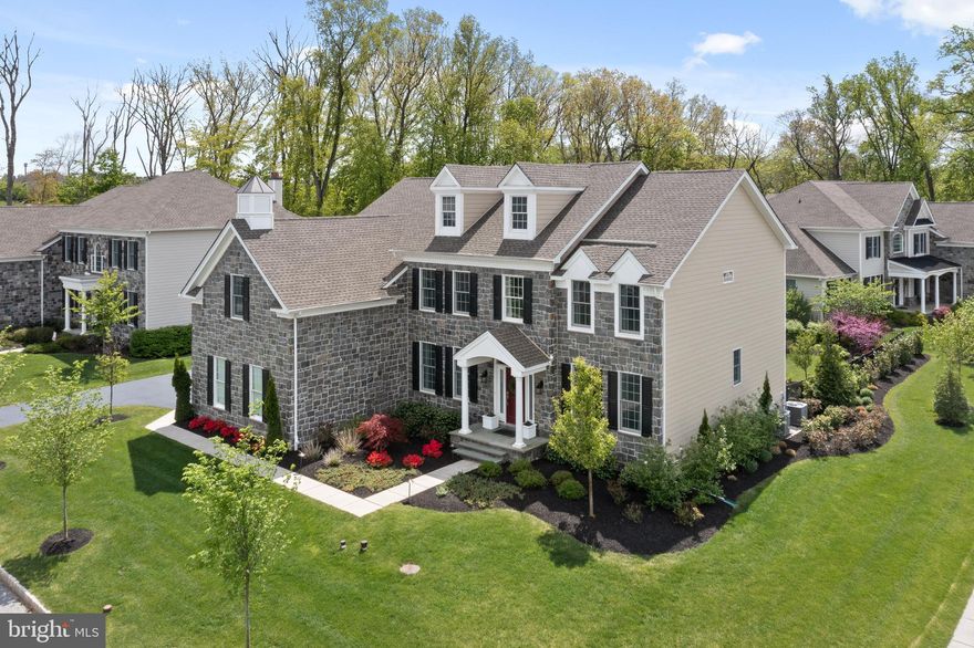 This absolutely gorgeous, stone and siding, award-winning Duke Model, is in Liseter, the most sought-after new-home community in Newtown Square. Right near Episcopal Academy, and close to Whole Foods, restaurants and the new shops! 

This 5 bedroom has been pre-inspected and is ready for its new owner!  It has so many nice upgrades as well as a great open concept floor plan. The lot is fabulous, and backs up to partial woods, and the rear yard is completely fenced in, with park-like landscaping and hardscaping.  One of the very best upgrades is an extremely large back screened porch that feels like an oasis. The landscaping and the exterior lighting in the back, as well as the screened porch and patio, make this home feel like it lives as well outside as it does inside. 

The interior features a traditional foyer with curved staircase, formal dining room on left of foyer, and to the right, formal living room that also opens to the back of the home, creating a really nice open floor plan for entertaining. Toward the back, a family room with a gas fireplace, and a very well appointed home office. The kitchen is very neutral with all light finishes. Off-white cabinets and subway tile backsplash, stainless appliances and marbled gray quartz countertops. Off of the kitchen is the mudroom, laundry room and walk in pantry. Also on the main level is a formal powder room between the living room and office/den. 

Upstairs, you will find 5 bedrooms and 3 full baths. One bedroom has an en suite bath and the other 3 share a Jack and Jill bath. This owner uses the bedroom at top of the stairs as an upstairs family/playroom, as it’s big and open with double doors and lots of light. The main suite has 3 large walk-in closets, a makeup vanity and an all white tile bathroom with seamless shower door, Kohler soaking tub and handsome wood vanities. There are many upgrades, like a whole house generator, 400 amp service, wi-fi garage door openers, basement bathroom rough in, smart controlled outdoor irrigation system for watering lawn and beds, and many more! 

The community amenities will make you feel like you live in a country club. Enjoy the private community pool, gym, sports courts, and walking trails, along with a community barn for entertaining that is simply stunning. This location is the ultimate in convenience to Center City Philadelphia, Amtrak to NY from Paoli, quick to NJ beaches. Experience the best of town and country living in this true gem!
Make sure you see the upgrade list, and home inspection report attached in documents.