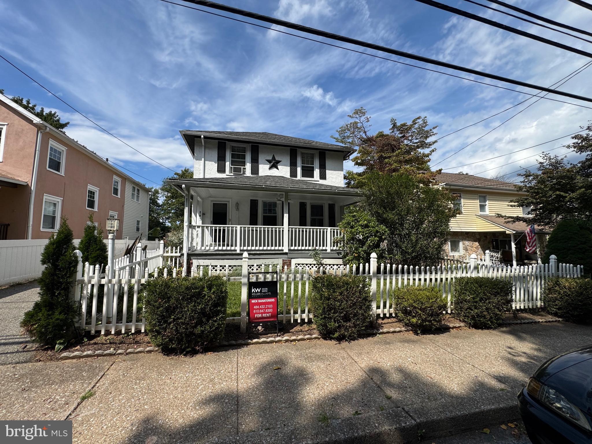 Discover the charm and character of this beautifully maintained 1920s Colonial cottage located at 976 Upper Gulph Road in the heart of Wayne, PA. This 3-bedroom, 1-bath home offers a warm and inviting atmosphere with original hardwood floors, a spacious living and dining area, and a bright kitchen featuring appliances, gas cooking, and access to a rear deck that overlooks a private, Semi fenced backyard. The finished basement provides a cozy family room, additional storage, and a separate laundry area with washer and dryer included. Upstairs, each bedroom includes double closets and hardwood floors, with a full bathroom conveniently located in the hall. Enjoy off-street parking for two or more vehicles, a front porch perfect for relaxing, and a backyard shed for extra storage. Situated just a mile from Wayne's town center and minutes from multiple train stations, shopping, parks, and award-winning schools in the Tredyffrin-Easttown School District, this home offers the perfect blend of convenience and community. Available for rent starting Now with a preference for a two-year lease. Tenant pays utilities. Pets will be considered on a case-by-case basis. Don’t miss the opportunity to live in one of the Main Line’s most desirable neighborhoods!Not approved for Students or section 8