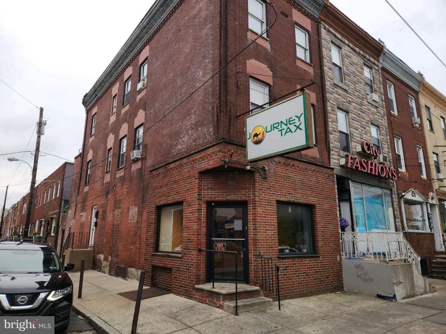 Great commercial space located at Broad and Snyder, was previously used as hearing aid center, accounting office, accounting office, doctor office,   and has a waiting area that is enclosed with 3  rooms for patients or offices,  or a rear office space with office area and has a modern  powder room. Large basement with storage and property has central AC and was renovated a a few years ago.  EZ to show and see.  plus $50 a month for water , sewer and trash removal.