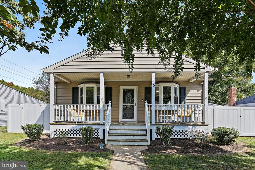Situated on a quiet, dead-end street, this Bright & Airy, 3 Bedroom, 2 Full bath home with a gorgeous Sun-Room, must be seen! From the covered porch, enter into the living room with hardwood flooring, crown molding, and bay widow allowing plenty of natural light to flow through a large pass-through to the updated Gourmet Kitchen. The Gourmet kitchen features granite counters, stainless steel appliances, electric cooking, white shaker cabinets, exposed beams, pantry and room for your table. Continue to the Dining room, with wood wainscoting, built-in desk & bookshelf, hardwood flooring, coat closet and door, leading to the three season Sun room. The Sun Room with heater, is surrounded by windows and features a skylight, ceiling fan and seamless views of the rear yard oasis. Off the Sun Room is a deck offering more room to entertain family and friends. Three good-sized Bedrooms are found on the main level along with Two updated Full Baths, one with Tub-shower and the other with walk-in shower. The Laundry is also found on the Main Level with all the convenience of one Level Living. The 6’, fully fenced rear yard with low-maintenance vinyl fencing, features a fire pit, plenty of room for family play time and a large, detached shed offering an abundance of storage. Close to Commuter routes, Dining, and all the outdoor activities of life near the water - This beautiful home is truly a must-see! Don’t Miss It!