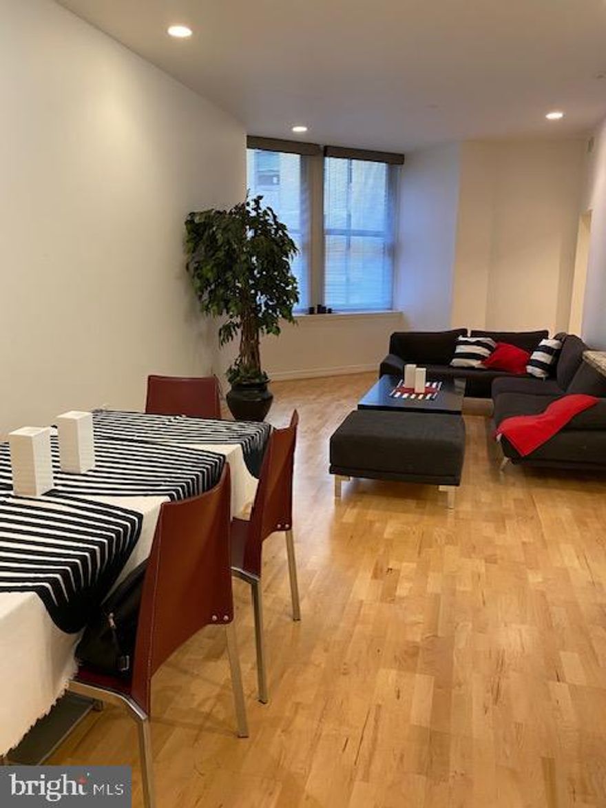 Welcome to The Phoenix featuring this 2-bedroom (or flexible one-bedroom plus den) condo in an iconic building. Renovated with hardwood floors, granite countertops, and stainless steel appliances. The primary bedroom is equipped with adequate closet space. The primary bath features a granite vanity and tile floor. There is a half bath off the den area. Washer/dryer in unit.  Enjoy fantastic amenities including 24/7 concierge,  a fitness center, roof deck, conference room, media room, and so much more." Direct access to the Suburban Station from the residence elevator makes traveling a breeze. Close to all transportation and museums such as The Philadelphia Art Museum and The Barnes.  Easy access to I76 and I95. Step outside and enjoy the many cafes or take a short walk to Rittenhouse Square. Close to all universities such as Drexel and Penn.