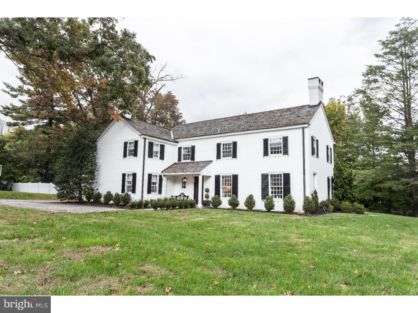 With a prevailing sense of graciousness throughout, this exceptional Mahoney built colonial home is the essence of family living with remarkable architectural details throughout. Ideally sited in a highly desireable North-side Haverford neighborhood. Upon entering the home you are welcomed into a sun-filled transverse entrance foyer. To the right is a spacious Living Room with a fireplace, French doors out to the new patio, and built-ins. The gracious Dining Room comes off of the entrance hall, and has a floor to ceiling window, French doors that lead to the new patio and leads into the Kitchen. The new open and bright Kitchen has a large island, white marble countertops, stainless steel appliances and opens to the Family room with coffered ceiling, fireplace, built-ins, and doors to the patio. There is a cozy den with a fireplace, powder room and mudroom that leads to the garage. The second floor has a large Master Bedroom with his and her bathrooms and three closets. There are 4 additional bedrooms, two new bathrooms and a laundry room on the second floor. The lower level is newly finished with a bathroom, plenty of space for play, and a comfortable media area. The house enjoys a wonderful and new back slate patio, level yard and attached garage. This Classic colonial has been updated for comfortable family living and entertaining and is ideally located close to trains, shopping and all that the Main Line has to offer.
