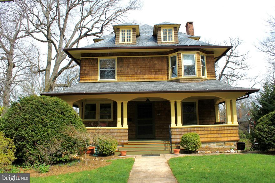 Stunning 5bedrm/ 2 full, 2 half bath front porch colonial oozing with charm! Situated on a double lot in the center in Roland Park. A piece of Baltimore history!The famous Barry Levinson's hit movie  "The Diner" house!