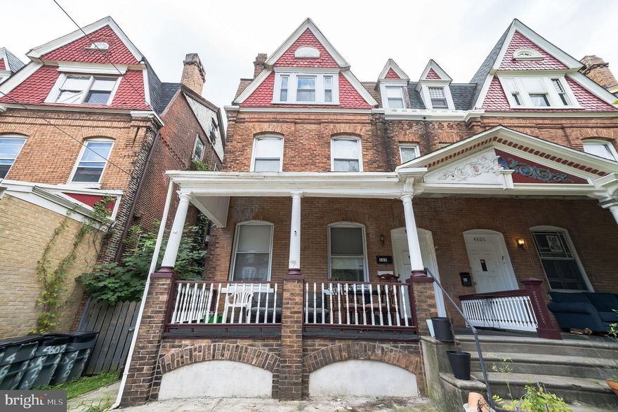 4604 Kingsessing is a rare owner-occupant opportunity on a gorgeous tree-lined block in the heart of Squirrel Hill, University City, just one block from the beloved Clark Park, West Philly's finest! This character-filled 4-unit twin boasts soaring ceilings, original hardwood floors, a welcoming front porch, and a private backyard. The property is legally zoned for 2 units: Unit 1 (1st floor) is a spacious 2 bed/1 bath with an updated kitchen, updated bathroom, central A/C and basement access.  It's currently vacant and move-in ready, making this the perfect live-in situation while your tenants cover the bills. Unit 2 occupies the upper floors and is divided into three separately rented spaces,  a 1 bed/1 bath rented at $950/mo, a studio rented at $850/mo, and a top-floor 1 bed/1 bath rented at $1,100/mo, generating $2,900/month in current rental income. Best of all, electric is now separately metered, keeping your operating costs lean. Located minutes from Drexel, UPenn, and Penn Medicine, this one checks every box!