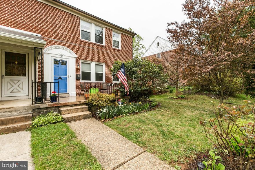 Boasting loads of updates, this handsome duplex offers abundant nat'l light & wood flrs throughout.  Improvements incld: replacem't windows, elec service, gas boiler, washer/dryer, new fridge & more! Incredible outdoor space - relax on the front porch or chill & grill out back on the deck, flagstone patio & fenced rear yard.  Feel like you're in the 'burbs while being convenient to downtown/ I83.