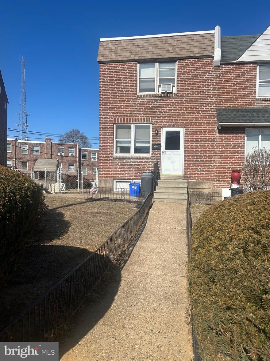 Spacious End-Unit with a Massive Yard in Juniata! 

PLEASE DO NOT VISIT THE PROPERTY OR KNOCK ON THE DOOR WITHOUT A SCHEDULED  SHOWINGS PRIOR TO APRIL 4th

This 3-bedroom, 1-bathroom end-unit home in Philadelphia’s Juniata section offers incredible potential for homeowners and investors alike. With over 4,000 square feet of lot space, this property boasts one of the largest yards in the area—perfect for outdoor entertaining, gardening, or future expansion.

Inside, you'll find beautiful hardwood flooring and a solid foundation ready for your personal touch. While some cosmetic updates could enhance its charm, the home already includes off-street parking, a private driveway, and a garage—a rare find in the neighborhood.

The seller is offering up to $10,000 in seller assist and is selling the property as-is, making this an excellent opportunity for buyers looking to add value. Don’t miss out—schedule your showing today!