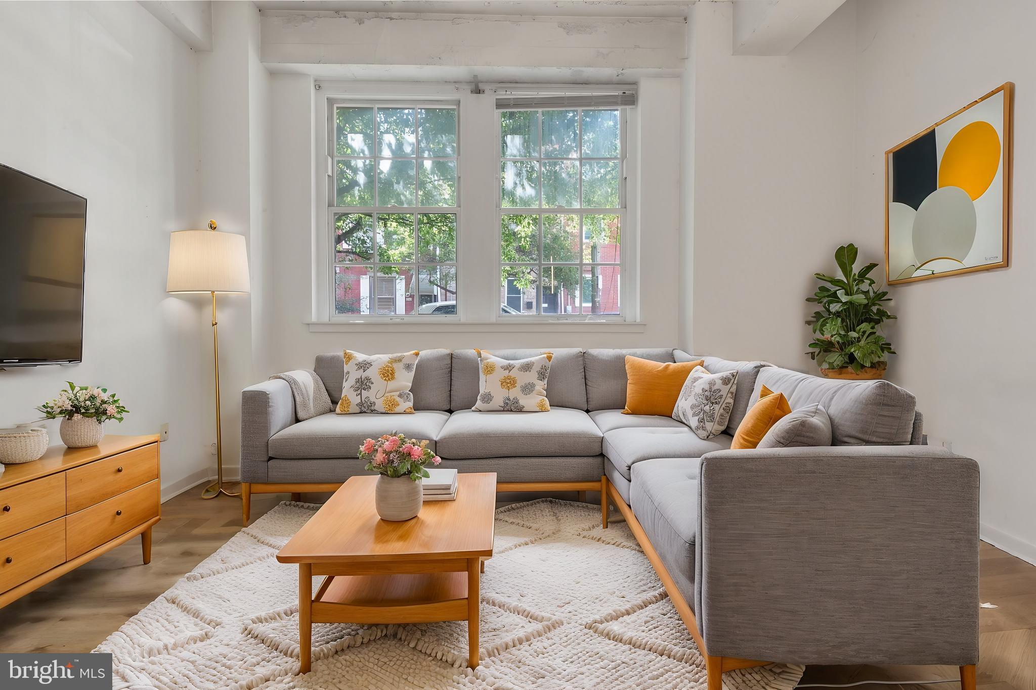 Available NOW:
A studious, upscale approach to city life, the Schoolhouse Lofts is a community of modern-industrial artist spaces inside the historic Daniel Boone School. With loft layouts and chic urban character, you'll feel the energy of the City of Brotherly Love, while pleasantly finding yourself in the heart of Northern Liberties. Beautifully renovated, it now brings a unique mix of old and new with trendy design elements, such as minimalistic lighting fixtures, exposed beams, original brickwork, and fantastically intricate details, all the while retaining its original soul. Unit #102 a fantastic 2 bedroom, 1 bathroom apartment on the 1st floor offering high ceilings and abundant sunlight. Enjoy an Amazon Package Hub for added convenience. There are FREE laundry rooms in the building, 1 on both the 1st & 2nd floors and 2 on the Penthouse Floor.
Lease Terms:
Generally, 1st month, 12th month, and 1 month security deposit due at, or prior to, lease signing. Other terms may be required by Landlord. $55 application fee per applicant. Pets are conditional on owner's approval and may require an additional fee, if accepted. (Generally, $500/dog and $250/cat). Tenants responsible for: electricity, gas, cable/internet, and water. Water & gas are billed by a 3rd party company, Conservice. Landlord Requirements: Applicants to make 3x the monthly rent in verifiable net income, credit history to be considered (i.e. no active collections), no evictions within the past 4 years, and must have a verifiable rental history with on-time rental payments. Exceptions to this criteria may exist under the law and will be considered.