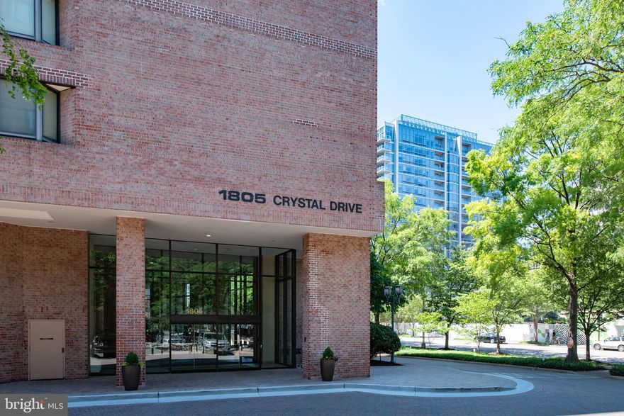 This apartment is in the heart of Crystal City less than half a mile from the Crystal City Metro, and just a mile away from DCA. It is surrounded with some of the best restaurants and city amenities. The interior has s great view, wooden floors, dishwasher, microwave, washer/dryer and is connected to a balcony. New carpeting installed in bedroom.  Amenities include, but are not limited to, an exercise room, extra storage, party room, an outdoor pool, reserved parking, and a sauna.  There is a $250 move-in fee and a $250 refundable elevator fee.