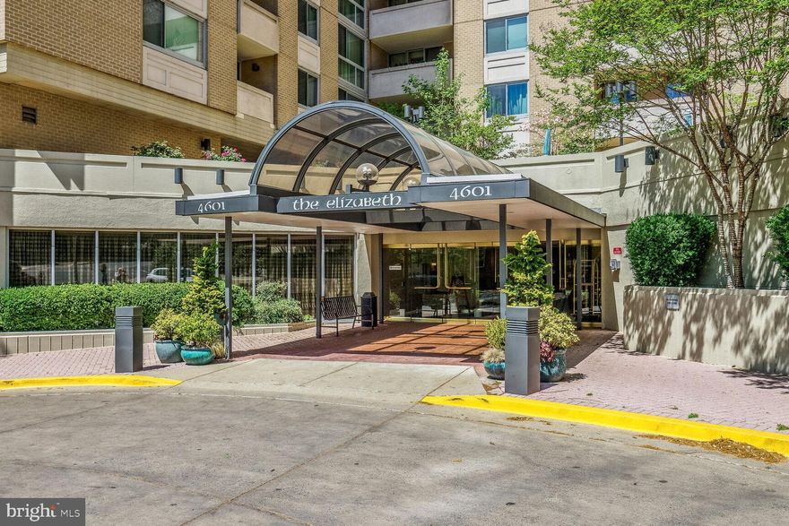 NEW PRICE*******SELLER IS OFFERING To Pay 1 year of Condo Fee with Ratified Contract!********  Welcome to The Elizabeth. A truly phenomenal location within the beautiful community of Friendship Heights in Chevy Chase. In this very Large Updated and Freshly painted Rarely Available 3 Bedroom, 3 Bath condo you will enter at the main Lobby Level. As you enter the condo you will have a very large living area with a combination dining room. Adjacent you will have a large kitchen with new stainless steel appliances and laundry area. towards the opposite side of the living room there are two comfortable primary bedrooms with a third bedroom and hall way bath in between. The beauty of the location is extensive in that you can step out of your condo and immediately walk into a large common area with a grand piano, a tv area, large dining or meeting table or to the outside  patio seating areas. The condo offers also a gym, a sauna and a beautiful indoor pool. 2 Assigned deeded parking spaces are included in the sale.