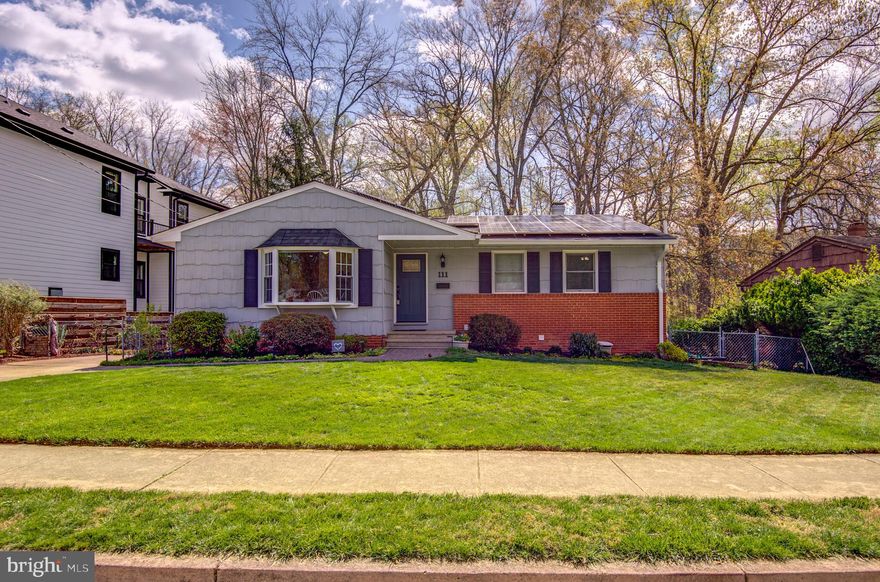 Come and see this absolutely adorable, extraordinarily well-maintained and updated Vienna Woods rambler in the sought after Madison HS pyramid.  Gorgeous hardwoods through main level dining/living and bedrooms, tile in foyer and kitchen.  Primary bedroom on main level has en suite bathroom.  Two additional bedrooms on main level with separate bath.     LVP in basement makes clean up a breeze. Redesigned eat-in kitchen features 42-inch  Maple cabinets with Corian countertops and sink, ample storage. Enjoy enviably low energy bills with efficiency upgrades, rooftop solar, and heat pump water heater.   Walkout basement has a full bedroom and bath with large entertaining space as well as additional storage . 
 UPDATES/UPGRADES include: 2015 Roof (architectural shingles), 2019 Radon Mitigation system, 2021 Rooftop Solar panels (convey at no additional cost), 2022 "off-grid" Solar/battery backup system (can be negotiated on separate bill of sale), 2023 Electric Heat Pump Water Heater, 2024 A/C.  
Additional energy efficient measures -- added attic insulation, efficient windows & doors & LED lighting
OPEN HOUSE Sunday 4/13 1:00-4:00PM