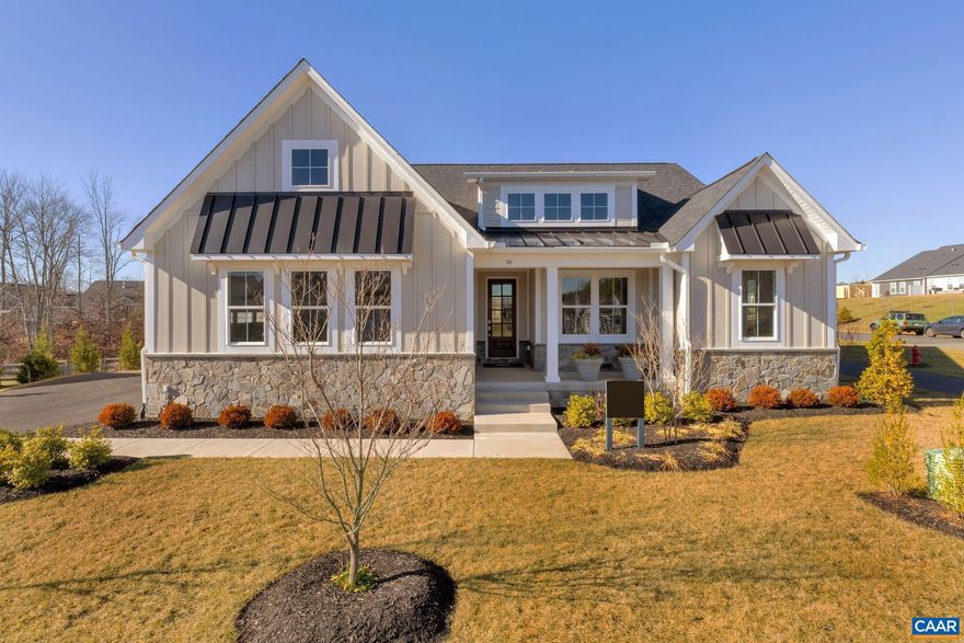 The Hickory on a finished, inground basement features one-level living with 5 bedroom, 4.5 bath, 3-car garage home in lovely Spring Creek. You will love the flow of this layout, designed to make every step of your day frictionless. The statement-making kitchen, family room, and dining room are open to each other and make up the heart of the home. Enjoy cozy evenings by your gas fireplace. Close the world away and relax in bed in the spacious primary suite, or have a spa day in your luxurious bathroom complete with frameless glass shower, separate vanities, and soaking tub. Two additional bedrooms, a full bathroom, pocket office, walk-in pantry, mudroom/laundry room, and oversized 2-car garage complete the main level. Customize your home by selecting your finishes from our state-of-the-art design studio! Photos are of our model home of the same floorplan in Spring Creek and show upgraded and optional features. Our model is located at 16 Red Pine Drive is open daily 11-5, but please call ahead to guarantee 1-on-1 time with Sales Representative. Pricing varies by elevation and lot premiums may apply. Build timeframe is 6-10 months depending on homesite.,Fireplace in Family Room