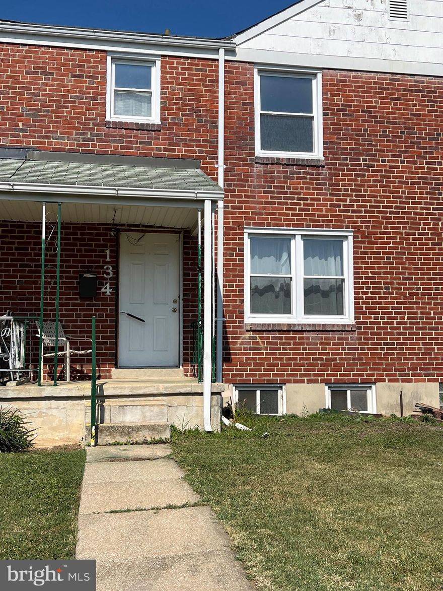 Sellers reviewing offers. Fantastic opportunity to renovate a 3 Bedroom interior townhome in Catonsville. Strictly sold "As Is".  Cash, Hard Money, or Renovation Loans only.