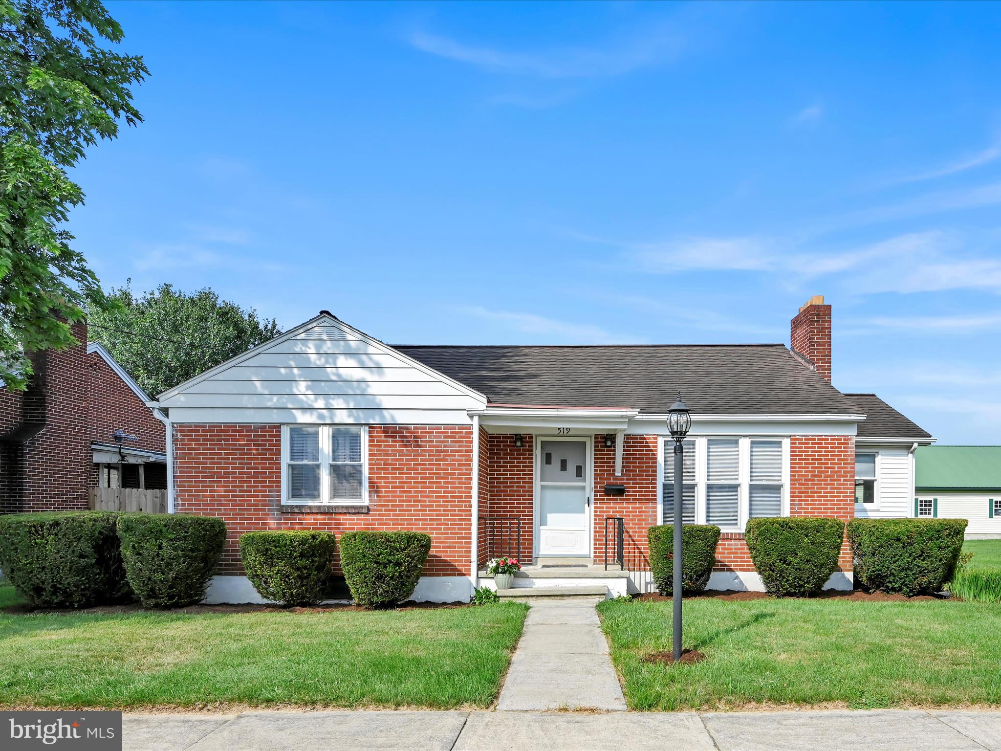 Whether you're downsizing to one-story living, buying a first home, or growing a family--here's a great easy-care home you'll want to see! Well-maintained over time, this brick rancher is Move-In Ready! All walls are freshly painted. The kitchen has been updated and includes a brand new stainless range, refrigerator, and dishwasher. The current owners added an adjoining sunny dining room with pantry--another plus! Ceramic tile floors span both dining and kitchen areas. The adjoining spacious living room includes a working wood fireplace. The living room, hallway, and all bedrooms include new carpet. (Floors are hardwood under carpet). There is NO TO-DO LIST! Just move in. This brick rancher is on just-the-right-size lot, includes an 18' x 22' garage and a storage shed. It's all situated in a great neighborhood for taking a stroll, or a jog, perhaps heading to the 8-acre Memorial Park Playground, just one block from home. The local elementary school is located less than two blocks away. It's close to everything: 5-minute drive time to shopping, dining, and services; 13-minute drive time to Hershey attractions; and 30-minute drive time to Harrisburg International Airport. Book your showing TODAY!