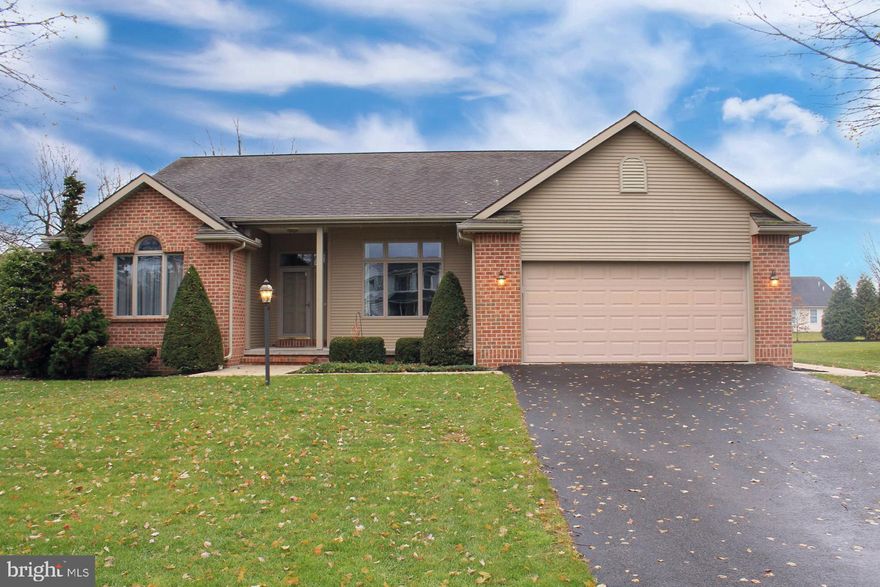 This is the ELUSIVE RANCH HOME  in South Middleton School District that you have been looking for! Built in 1998, this Walt Nickle home has had one owner and has been lovingly cared for.  You will be surprised by the 10-foot ceilings in the family room, dining room and cathedral ceiling in one of the bedrooms. Oversized casement windows and additional transoms throughout the home allow light to pour in everywhere.   Make sure you check out the custom cabinet features such as spice cabinet, rolling shelves and more. The kitchen opens to a  large eat-in space all with wood flooring, surround sound smartly designed in the family room for ultimate viewing experience. Master bedroom features an outstanding walk-in closet with an ensuite that is sure to please highlighted with a makeup vanity and a  new shower tub combo. Bedrooms 1 and 2 share a Jack and Jill bathroom. Thoughtfully placed closets throughout the home and wide hallways are just a few of the features that you will notice when touring this home. No excuses for not being able to follow through with your New Years Resolution as a high-end universal fitness gym is included in the purchase and located in the basement. Newer gas furnace and hot water heater.