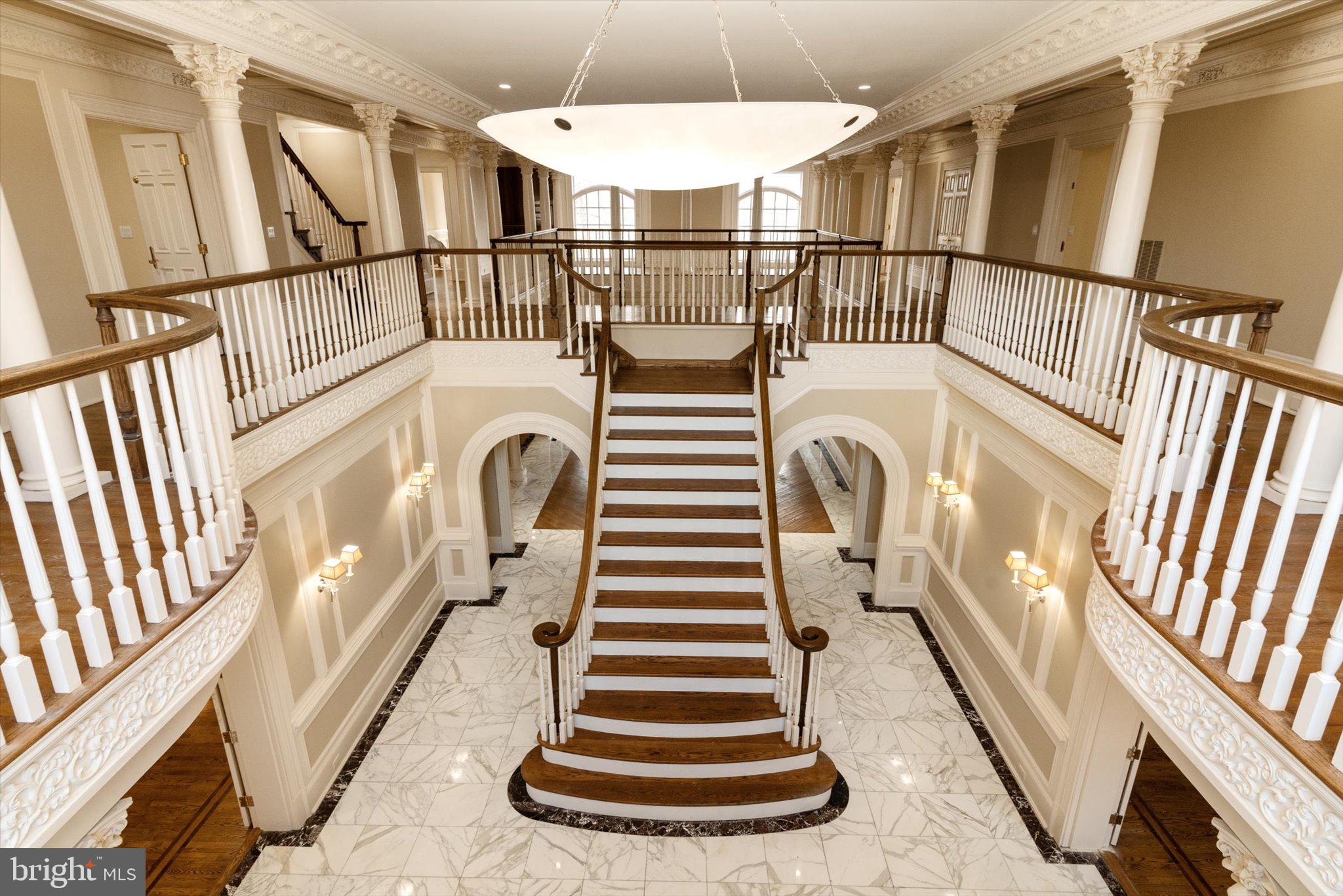 Once owned by the Saudi Royal Family, this palatial estate is situated on over 3 acres near the Potomac River, just outside of Washington D.C. This spacious property is tucked away down a private drive, surrounded by lush and mature foliage, providing a sense of peace and serenity. Features include a gated driveway, a four-car garage as well as a stunning grand foyer resembling a scene from your favorite fairytale. Other highlights include an elevator reaching all four levels of the home as well as five fireplaces providing a feel of luxury and warmth throughout the home. Other amazing features include a wet bar on the main and lower level, a residential and commercial kitchen - perfect for large gatherings and events as well as a theater room and indoor jacuzzi room complete with a sauna. Some improvements are needed which provides the perfect opportunity to make this one-of-kind property truly your own. This is your chance to own a regal estate, once fit for a King. This property is a must-see, contact the listing agent today.