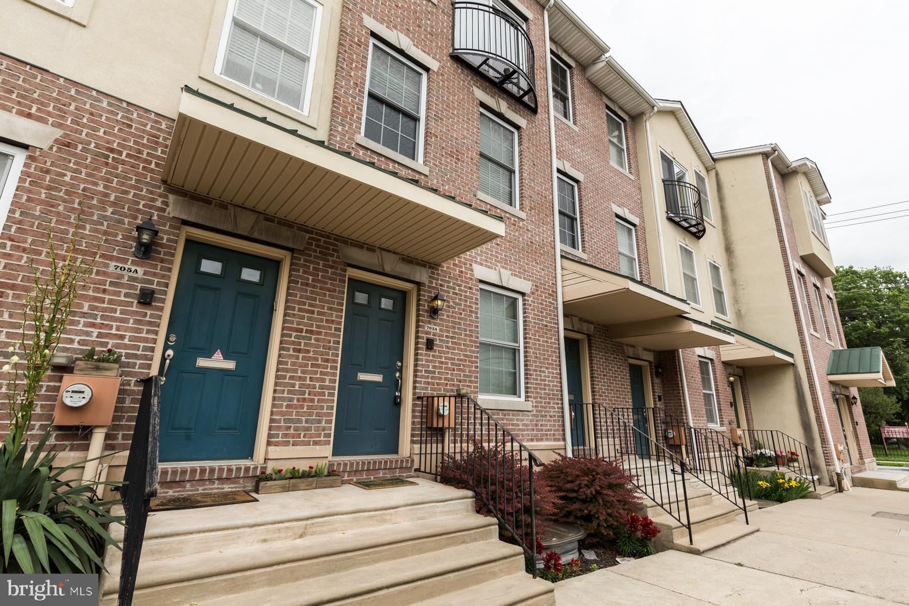 This lovely townhome with private garage parking rests on the borders of Poplar and Northern Liberties, walkable to Spring Garden St attractions like Yards Brewery, the iconic Silk City, Union Transfer, and so many more great places to try just a few blocks east: Honey's Sit 'N Eat, North Third, Standard Tap, The 700, Bourbon and Branch, North Bowl and much more! Enjoy two floors of spacious and bright interior. The bedrooms are on two separate floors, and each with their own bathroom. The first floor has garage access (you also go through this area to get to your laundry), the first bedroom and attached bathroom. This space would also serve well as a home office, and has clean wall-to-wall carpeting. The upper level is a wide open layout with the kitchen overlooking the living/dining space. There are hardwood floors, high ceilings, recessed lighting, and a modern kitchen with stainless steel appliances, wooden shaker cabinets, granite countertops, and a breakfast bar with seating for 2+ people. There are sliding glass doors to your Juliet balcony, which floods this whole space with natural light, and offers a beautiful view of the neighboring church building with large pillars and manicured landscaping. The second bedroom and bathroom are in the front of this level, offering wall-to-wall carpeting, good closet space, and a ceiling fan for added comfort. Schedule your showing today!
