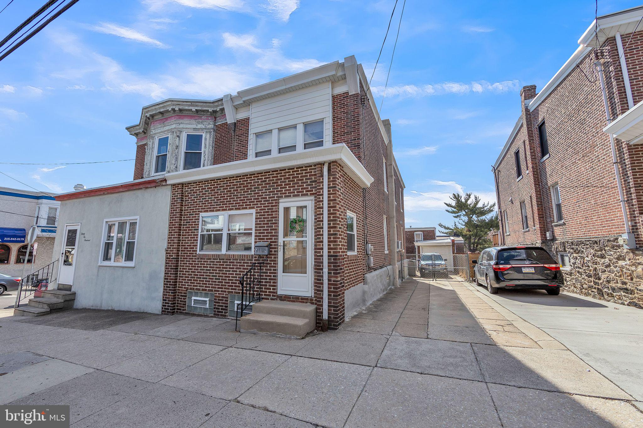 The owner just installed three new roofs (July 2025). The front porch roof, the main roof and the garage roof. Very well-maintained detached twin with off-street parking in the sought after East Falls section of Philadelphia. Enter this home through the heated sunroom and continue to the living room with a gas fireplace then to the formal dining room. The large eat-in kitchen completes the first floor. The second floor offers three good-sized bedrooms and an updated hall bathroom. Beautiful original hardwood floors throughout. The basement is finished and has a separate laundry room. (There is existing plumbing under the ground on the street side of the basement which would make it easy for a new owner to install a bathroom). Exit the kitchen to a large, fully fenced-in back patio and a detached garage. All of this including the OFF-STREET PARKING is located within walking distance to schools, churches, restaurants and Kelly Drive as well as public transportation.