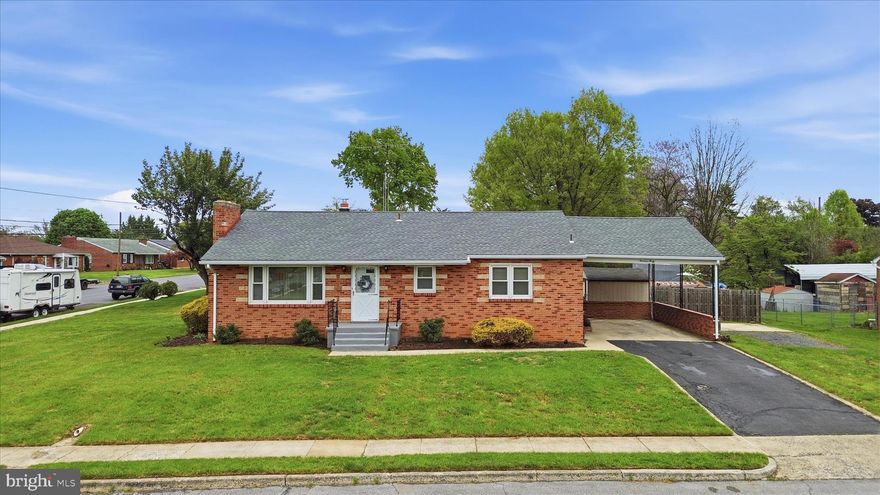 Wonderful all brick home has 3 bedrooms and 1 full bath. Featuring new replacement tilt-in window with screens, remolded bath in 2005, remolded kitchen in 2015, 10-year-old roof, new gas furnace 2 years old.
Finished basement with bar area and extra storage. Nice corner lot on a beautiful street. Carport with a shed and little extra parking next to carport. Hardwood floors under carpet in this well-maintained property.  Call for your private showing! SOLD 'AS IS'