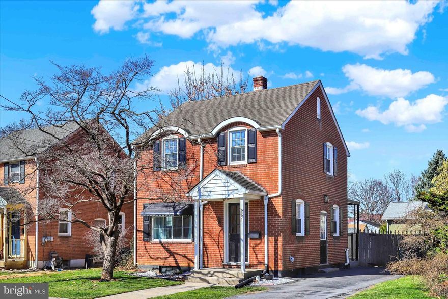 Sing it with me.... She's a BRICK HOUSE!!! This modern colonial is a true standout! With its low-maintenance features, this home offers replacement windows, natural gas heating, and central air for year-round comfort. Inside, you’ll find warm hardwood floors throughout, an updated kitchen with sleek granite countertops, bright white cabinetry, and stainless-steel appliances. The spacious backyard is perfect for entertaining, featuring a deck and a large, fenced-in yard. There’s also a full, unfinished basement with a washer and dryer included. Whether you're starting out or looking for a place to call your own, this home offers the perfect combination of comfort and space, with room for summer fun, gardens, and more. Plus, its location couldn’t be better! Just a short walk to the high school, YMCA, parks, and more, with easy access to I-81. Don’t miss the chance to see this amazing home for yourself! Call for your very own tour!