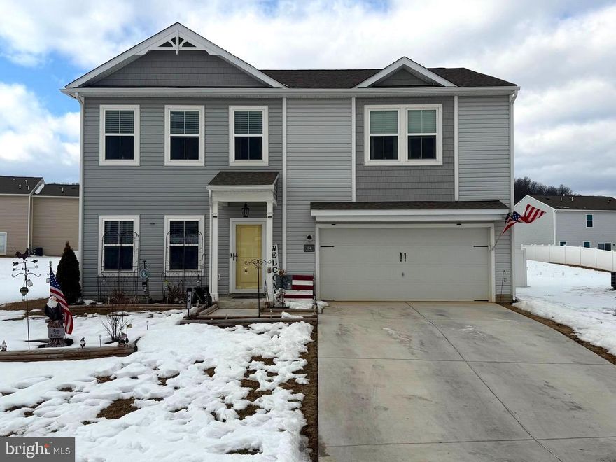 FIRST TIME OFFERED!!  This beautiful 5-bedroom home is perfectly located right in the heart of the highly desirable Dillon Farm community!  Recently built in 2022, it features all of the modern design and conveniences you expect to see in a newer home!! The property boasts a large, fenced back yard with a level landscape, perfect for outdoor gatherings or serene relaxation. Step inside to discover a thoughtfully designed interior featuring five spacious bedrooms and 3 nicely appointed bathrooms. The heart of the home is the gourmet kitchen, equipped with granite countertops and high-end appliances, including a built-in microwave, sleek modern refrigerator with icemaker, and a professional-grade stove, ensuring culinary excellence for the discerning chef. The convenience of a washer and dryer on the upper floor enhances everyday living, while the unique FIRST FLOOR BEDROOM provides options for all ages!! The attached 2 car garage provides ample parking out of the weather, ensuring comfort and convenience for its residents. The property's design emphasizes an exclusive lifestyle, with a seamless flow between indoor and outdoor spaces, ideal for hosting lavish gatherings or enjoying quiet evenings. Experience the luxury of modern living in a community that prioritizes elegance and comfort. Embrace the opportunity to make this stunning property your own and elevate your living experience to new heights. SCHEDULE YOUR APPOINTMENT TODAY!!