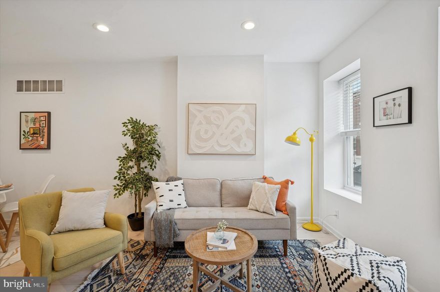 Lovingly maintained Newbold home checks all the boxes for anyone ready to stop renting and start owning. Tucked on a quiet tree lined block, this modern 2 bedroom, 1.5 bath home offers the perfect blend of comfort, convenience, and value in one of South Philly's most desirable neighborhoods.

The first floor has an open layout with tons of natural south-facing light. The dining area flows effortlessly into the kitchen, which has plenty of cabinet space, stainless steel appliances, and a dishwasher updated in 2020. A half bath on this floor is always a bonus and super convenient for guests. Out back, the private patio feels like an extension of the home - perfect for grilling, relaxing, or hanging out with friends when the weather is nice.

Upstairs, you'll find two roomy bedrooms and a large full bathroom that serves as your personal sanctuary in the city. The luxurious spa-like soaking tub transforms daily routines into moments of true relaxation and restoration - a perfect retreat after long days navigating urban life.  The finished basement is a huge bonus with tons of flexibility. Whether you want a cozy den, a home office, a workout space, or a creative studio, this space can do it all! It even includes laundry for added convenience.

Location wise, it doesn't get much better. You are just minutes from South Philly favorites like Ultimo Coffee, South Philly Tap Room, Second District Brewing, Miss Rachel's Pantry, Café Nhan, Hardena, Little Susie's Coffee and Pie, Okie Dokie Donuts and Stina. A quick ride on the Broad Street Line gets you into Center City or to the sports stadiums in no time. East Passyunk with all its restaurants, bars and shops is also just a short walk away.

For anyone ready to stop renting, this home offers a smart opportunity to gain space, build equity, and settle into a neighborhood that truly feels like home without giving up lifestyle or location. As the Year of the Horse kicks off, this home offers a chance to harness that momentum and start building homeownership of your own!