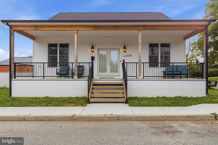 Make your appointment today to see this nearly brand new 2 BR A Frame home with 15 foot cathedral ceilings and a large oversized kitchen with modern stainless steel Samsung appliances, solid wood butcher block counter tops with mobile island that can move to any location in the kitchen! This contemporary home has an open floorplan with vinyl hardwood flooring that will last forever and large oversized 5 feet by 6 feet windows.  The Master Suite has a walk-in closet with full bath and 10 foot ceiling with remote activated ceiling fan.  Home has 6 foot Privacy fence in back yard t which allows your pets to roam throughout the yard without the worry!  There is also a porch and patio out back where you can barbeque, entertain friends or simply relax with your morning coffee.  My favorite spot in the home is the front porch is spectacular that spans the entire front of the home and invites you to sit, read or simply take a nap and enjoy the quiet atmosphere of this welcoming town of Smyrna. Close to shopping, restaurants and Opera House.