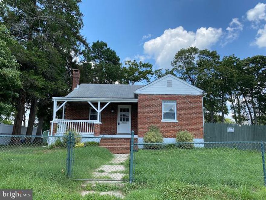 A great opportunity to own this house and the lot next door!  Located in North Laurel, Howard County.  This brick rambler with 2 bedrooms, 1 bathroom, living room, dining area and kitchen.  Basement unfinished and attic area for storage.   Needs some TLC.  This house requires a rehab loan 203k or cash buyer.   Being sold "As-Is".  Easy commute to I95, 29 to Baltimore and Washington.  Lots of protentional.  Back on the market pending sign release.