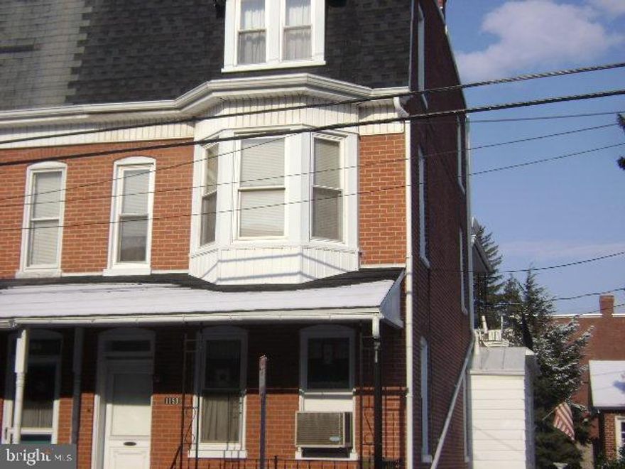 Great Investment opportunity! All brick, corner brick 2 unit w/garage. 1st Flr unit features kit w/DA, LR & full bath. 2nd Unit consists of 2nd & 3rd flr and features  Kit w/DA, 2-3 BR's, LR, Full Bath & Lg Storage Closet. Covered front & back porch. Detached garage which could be used to additional rental income.