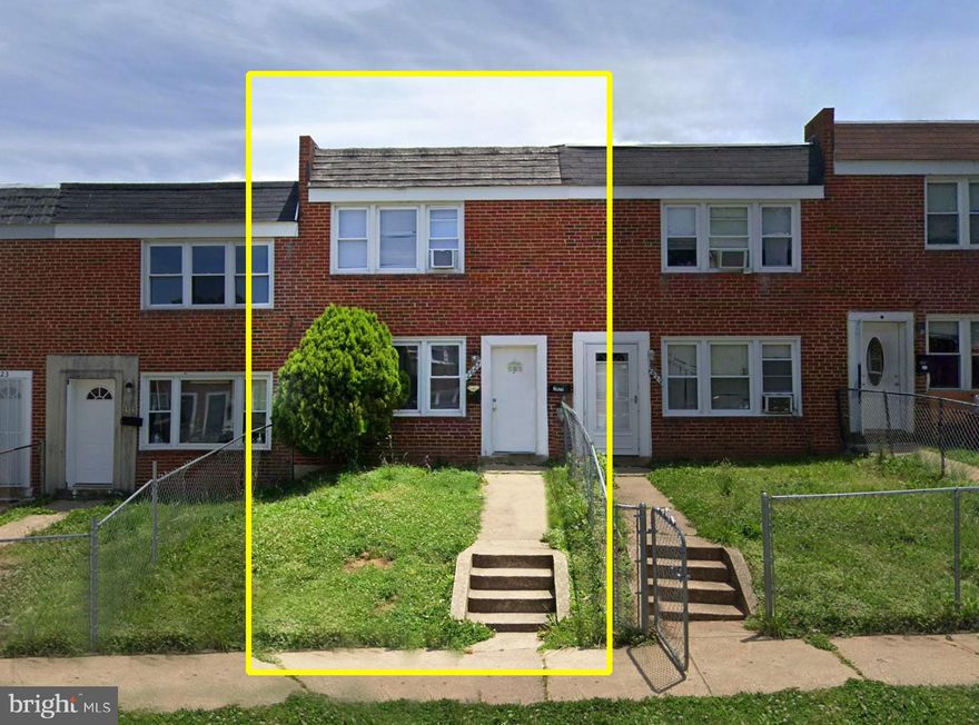 Welcome to 2827 Hinsdale Dr — a vacant 2 bedroom, 1 bathroom home offering both a front yard and a private backyard. This property provides flexibility for an owner-occupant or an investor looking for strong rental demand in the area.

Located near major employers including St. Agnes Hospital, University of Maryland Medical Center, Horseshoe Casino, and Amazon’s Baltimore fulfillment centers. Easy access to Wilkens Ave, Washington Blvd, I-95, and I-295 makes commuting simple.

Transportation options include nearby MTA bus routes, access to the West Baltimore MARC Station, and connections to the Downtown Metro Subway stations.

Schedule your tour today to explore this well-located South Baltimore opportunity.