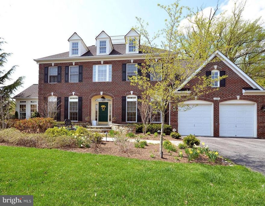 Outstanding opportunity to own in Jenifer Ridge, one of the most desirable communities in Baltimore County. This 5‑bedroom, 4.5‑bath brick colonial sits on a beautifully landscaped, flat lot backing to trees for exceptional privacy. The owners have meticulously maintained the home over the years. The open‑concept chef’s kitchen features cherry cabinetry with glass displays, Quartz Caesarstone counters, Marble Manor Calacatta glossy ceramic subway tile backsplash, a deep undermount double stainless steel sink, Sub‑Zero double‑door refrigerator, Wolf stainless steel range hood, Wolf double ovens, an upgraded stainless steel dishwasher with warranty, a hanging pot rack over the large center island, recessed lighting, a pantry, and a separate food prep counter and sink off an adjoining hall. The large kitchen table area flows to a family room with a floor‑to‑ceiling stone hearth with gas fireplace, tray ceiling, recessed lighting, and an integrated surround‑sound speaker system. A convenient half bath is located just off the family room. Adjacent to the large living room is a conservatory/sunroom—perfect for morning coffee or evening wine—featuring three walls of windows with transoms, custom window treatments, and its own HVAC unit for year‑round comfort. This generous space can serve as an office, playroom, game room, or true conservatory. A private main‑level office with built‑in shelving and desk provides an ideal work‑from‑home setup. The two‑story foyer leads to the second level, where you’ll find a spacious primary suite with a sitting room, tray ceiling, two walk‑in closets, and a private ensuite bath with jacuzzi and upgraded Grohe shower fixtures. Three additional bedrooms and two full baths complete the upper level—one hall bath and one ensuite in the fourth bedroom. The upstairs HVAC system (Unit 3) was upgraded in December 2023 to a premium energy‑efficient Carrier Comfort system. The impressive lower level, with above‑ground windows and French‑door walkout to the patio, includes a large recreation room, a spacious fifth bedroom with full bath, new wall-to-wall carpeting in 2020, washer and dryer, additional refrigerator and freezer, a bonus room, and two sizable storage rooms. A 75-gallon energy efficient, natural gas water heater was upgraded in 2021. A radon mitigation system is included. The oversized deck off the kitchen functions as an additional outdoor living room, complete with a seasonal waterproof awning ideal for summer entertaining. The backyard is truly spectacular—private, flat, and serene—with a hardscaped stone outdoor kitchen, patio with pergola, fountain, garden arbor, professionally landscaped grounds with irrigation and lighting, and a separate stone firepit patio. Perfect for gatherings, yard games, and gardening. Tree house conveys as is. This home offers exceptional features, flexible spaces, and a rare level of privacy. Don’t miss this opportunity to live in rarely-available Jenifer Ridge.