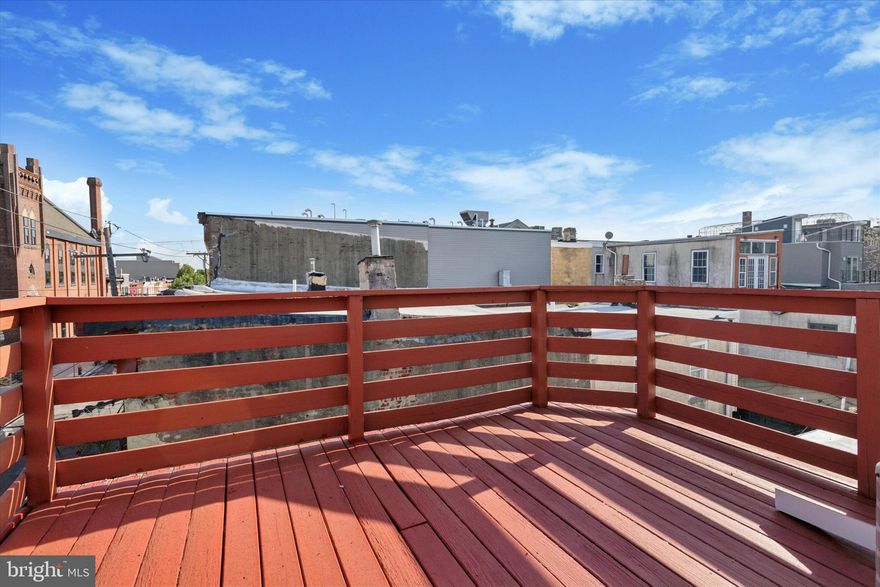 Available now: This sun-splashed one bedroom is located on the entire 3rd floor, no neighbors above you, situated on a corner, and is filled with natural light from northern, eastern, and southern exposures. Your own PRIVATE roof deck, your own in unit washer and dryer, and central air are stand out features that set this apartment apart from others on the market. Your main living area offers combined living and kitchen space with a modern kitchen featuring all stainless steel appliances including dishwasher and granite counter tops. Laundry is located its own closet off the hall. The tile bath has an updated stall shower with glass door. Step into the bedroom to find access to your own private roof deck, a lovely place to sip your morning coffee. 
Water is included in the rent. One small, quiet pet under 25lbs welcome with  a one time pet fee of $250. First month, last month, and one month's security deposit due prior to move in. Credit in good standing and verifiable income of at least 3x the monthly rent required.