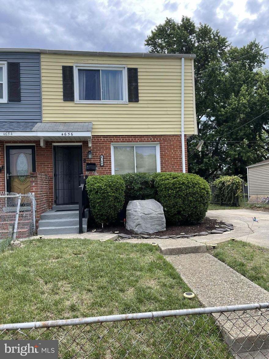 Welcome home to the one you’ve been waiting for! Tucked in the heart of Suitland, this charming semi detached gem blends modern comfort with everyday practicality. Inside, you’ll find three well sized bedrooms, two full baths, and a convenient half bath, offering plenty of space for living, hosting, and everything in between. The main level welcomes you with a spacious living area that flows effortlessly into a dining area perfect for weeknight dinners or weekend gatherings. The kitchen shines with granite countertops, stainless steel appliances, a gas stove, ceramic tile flooring, and ample cabinet space to keep everything organized. A side door in the kitchen conveniently leads to the driveway or easy backyard access. Head downstairs to the finished lower level, where a versatile recreation room awaits. Whether you envision a cozy movie lounge, a game room, or a creative flex space, this area is ready for your imagination. A separate exterior entrance adds even more possibilities. The laundry area features a full size washer and dryer with plenty of room left for storage. Plus, enjoy peace of mind with a new furnace installed in 2025. Step outside to your private backyard oasis, complete with space for seating, grilling, and soaking up sunny afternoons. The fenced yard includes a large powered shed, perfect for tools, bikes, seasonal gear, or even an outdoor entertainment setup (yes, it can support a TV). A private driveway offers off street parking, adding to the home’s everyday convenience. Located just minutes from the Suitland Metro, 495 Beltway, shops, restaurants, parks, and easy routes to DC, VA, Joint Base Andrews, National Harbor, and MGM, this home sits in a truly unbeatable location. It’s a fantastic find in a prime spot. Schedule your showing today and make it yours!