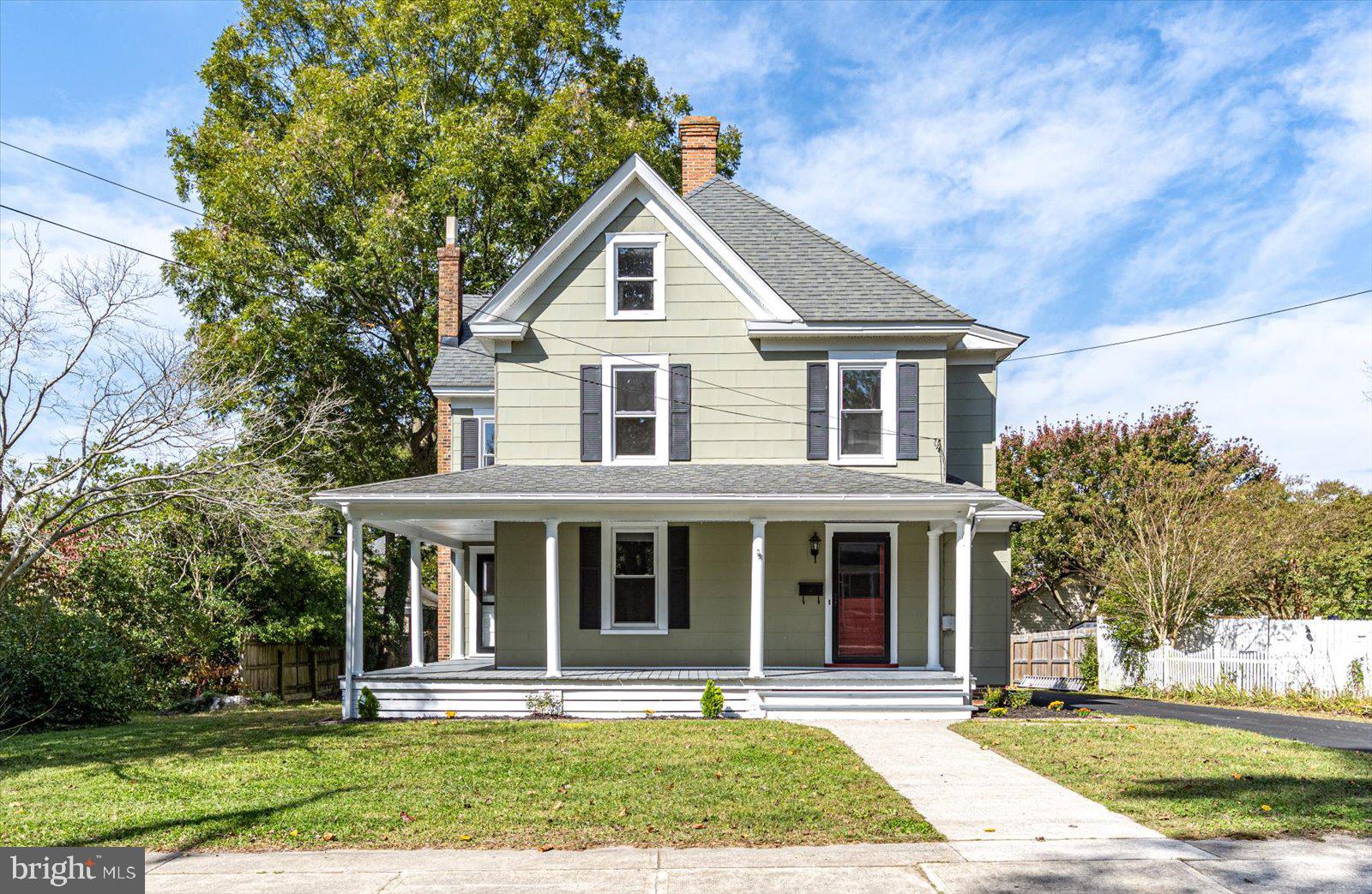 Take a look at this completely renovated turn-key home located just steps from downtown Pocomoke City and the Pocomoke River. This 3 bedroom 2.5 bath home is ready for you to call it home. The first floor features LVP flooring throughout, a gourmet kitchen with quartz countertops, fireplace, half bath and fresh paint throughout. On the second floor you will find 3 bedrooms and 2 full baths complete with ceramic tile. There is a very large porch on the front of the house and a deck off the back of the house overlooking your fenced in backyard. Don't hesitate to schedule your showing today as this home surely won't last long.