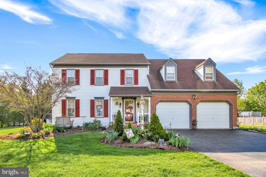 This beautiful 4 bedroom, 2.5 bathroom colonial home is nestled in a quiet, friendly, and established neighborhood. Just a mile from the local elementary school and within easy access to the I-83 and I-30, you will have all the amenities at your fingertips. You will love the recently remodeled country kitchen and bathrooms. You will feel as though you're permanently on vacation in your huge primary bedroom with its  beautiful primary bathroom, including G R Mitchell cabinetry, tile back splash, and quartz countertop. When you want to enjoy the sun, you can soak it up on your private deck while you take in your landscaped surrounds. Hurry to view this beautiful home as it won't last long.