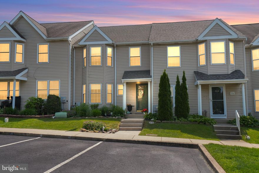 An extremely well-maintained townhome in the Valley Crossing community.  This townhome has 2 dedicated parking spaces directly in front of your door. The new kitchen awaits as you enter the home. You have Pergo style wood flooring, white cabinets, contrasting granite counter tops, and a large pantry. There is an open concept living/dining area that leads to the updated rear deck.  You have a nice yard space with a beautiful accent tree. The first floor has a powder room. The basement is partially finished. Newer Heater, AC, Hot Water Heater, & Roof. Newer replacement windows. Ceiling fans in kitchen, living area, & all bedrooms. Upstairs you have 3 nice size bedrooms and 2 full baths. The main bedroom has a large walk-in closet that was an addition by the current owner. Many upgrades have been done to this home. Close to shopping & major roads.