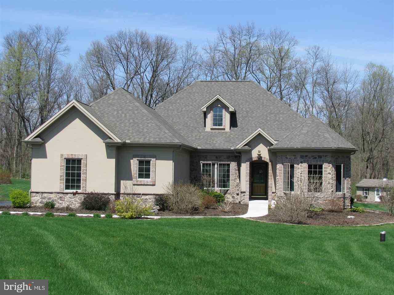 Discover this exquisite Garden Style home on 2 acres within minutes of Carlisle. Custom appointment ship and superb detail is evident through-out. 1st floor living at its finest w/modern open floor plan which is terrific for entertaining and welcoming your guests to this fabulous home. One can relax in your Sunroom or Back Porch with 8 foot sliders watching the wildlife. Geothermal HVAC, A must see to truly appreciate.