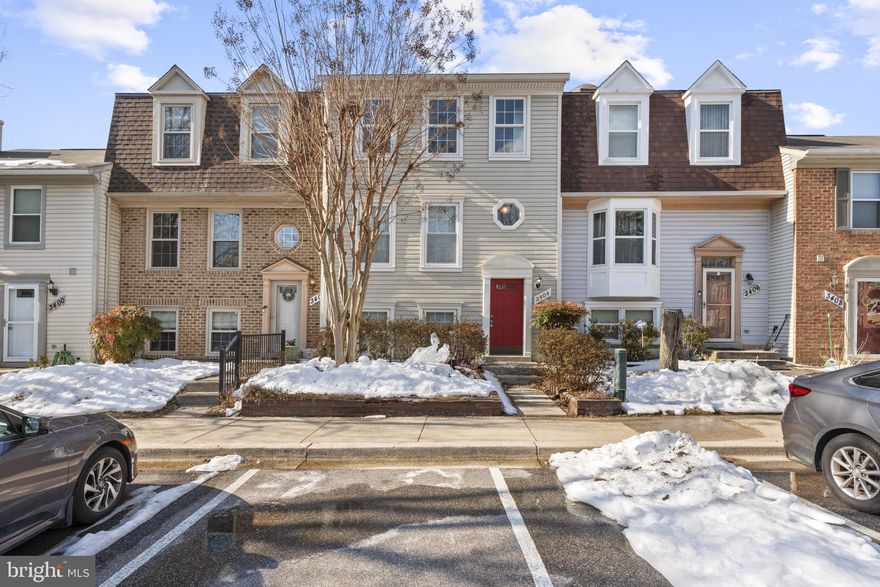 Exquisite, 3-level unique townhome that has been impeccably maintained! Contemporary flare as you step into the main foyer overlooking the living room and loft! Numerous upgrades throughout! Fresh, neutral paint! New, luxury vinyl plank flooring! Thompson Creek windows with lifetime warranty! The main level boasts a light-filled living room with floor to ceiling windows, a large dining room, cozy half bath, spacious kitchen with lots of cabinetry, granite counters, and custom tile backsplash! Rear french doors opening to an amazing fenced, backyard retreat with gorgeous flower beds, paved patio and sheds! The second level offers a spacious loft area before entering the primary owner’s suite and primary bath with quartz vanity! The third level has two oversized bedrooms and another full bath and separate laundry room! The owner has continually maintained all the systems and more capacity was extended to the A/C to ensure cooling of the third floor. Ceiling fans installed on all levels! The front yard has amazing perennials that bloom continually for six weeks of spring! Great location with lots of shopping, access to major highways, restaurants, Baltimore, Washington DC, Andrews Air Force Base, Fort Meade, NSA and more! Walk to many City amenities, including the dog park! Approximately 25 miles to either BWI or DCA! Move-in condition! A perfect 10+++