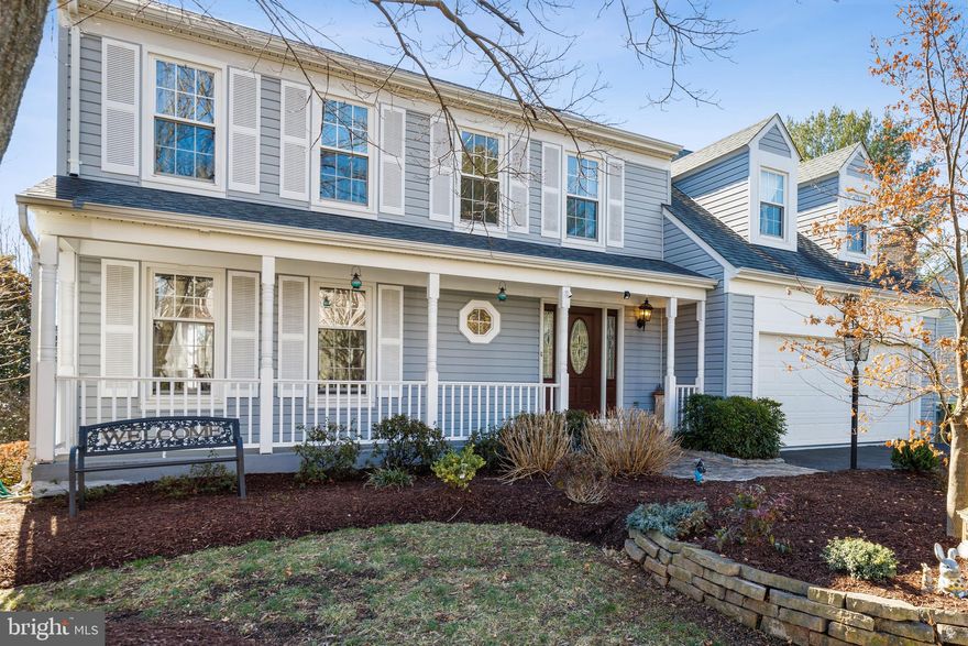 Welcome to this luxurious and updated sun-filled single-family home located in the much sought-after Bradley Farms on a sprawling 0.29-acre lot. As you enter, you are greeted by an inviting full front porch, leading to a spacious living and dining room combo, perfect for entertaining guests.

The remodeled kitchen is a chef's dream, boasting high-end cabinets, elegant granite countertops, under-cabinet lights, stainless steel appliances, an island, and a breakfast room with a beautiful bay window. Step down to the cozy family room, complete with a gas fireplace and a sliding door leading to the deck, perfect for relaxing after a long day.

The upper level features a magnificent primary suite, offering a spacious sitting room, a valuated ceiling, an additional wall A/C unit, a remodeled and luxurious private bath, and his & her closets with custom built-ins. There is also an oversized linen closet off the hallway, an enormous secondary bedroom with ample closets, and a convenient full bath with a princess suite dual access.

The lower level is perfect for hosting guests, with a large open recreation room, windows, a full bath, ample storage space, and a walk-out level leading to the lush and flat backyard. Exterior features include a deck with composite wood, an awning (operates but cover conveys as is), and a patio space at the walk-out level, perfect for outdoor gatherings.

Updates to this stunning home include HVAC, roof, water heater, windows, exterior doors, kitchen, bathrooms, flooring, deck flooring, and neutral paint, among other fine details. This home has no carpets, making it perfect for those with allergies or pets.

This home is priced to sell and located in a terrific location, just minutes from the new Herndon Monroe Street Metro, Fairfax County Pkwy, Dulles Tollway and Dulles Airport, and Reston Town Center and Hospital. The community offers a pool and other fine amenities, and the schools in the area are top-notch, with high school: Westfield, Middle school: Carson, and Elementary school: Floris.