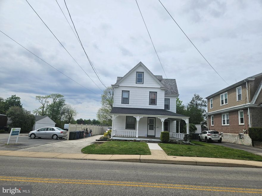 Spacious 2 + 1 Duplex conveniently located in Glenside.  Wrap around Porch.  Off Street Parking and Nice Rear Yard.  First Floor consists of 2 bedrooms, living room, eat in kitchen, stack washer dryer,  access to basement and rear yard. Second Floor Apartment has nice sized bedroom , living room, kitchen and closed stairway to floored attic great for storage or potential 2nd bedroom.  Separate Heat and Electric. Owner Pays Water.  First Floor  Currently Pays $1000.  rent increase July 1, 2026 to $1350 July 2027 $1500.  Second Floor Pays $995 and lease ends July 31 2026. Easy Walk To Keswick Village , Oneil's Food Market, Soft Pretzel Factory, Ice Cream Shoppe, Juice Bar , Sushi , Keswick Diner, Roosters Pub and Keswick Theatre. Water averages $150 per month. Insurance $2800 per year.