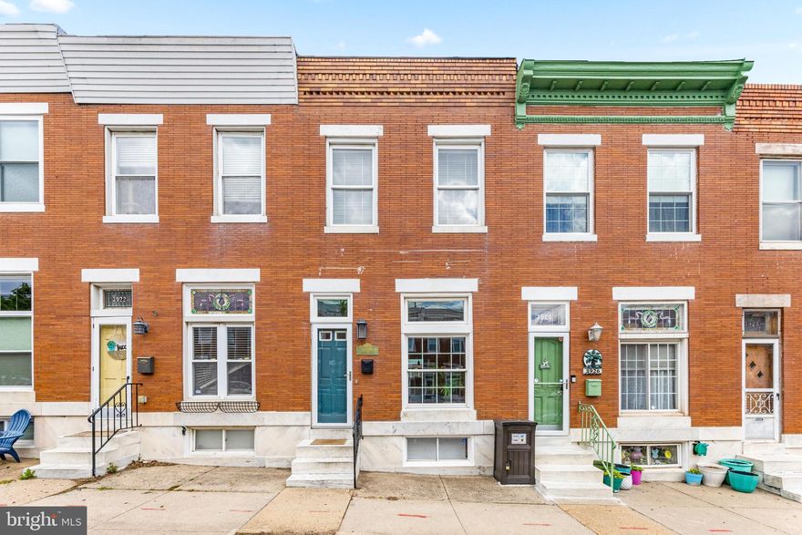 Welcome to 3924 Hudson Street, a beautifully updated rowhome located in the heart of Brewers Hill, one of Baltimore’s most vibrant and walkable neighborhoods. This home is full of charm and modern updates, starting with fresh paint throughout, a newly refinished main staircase, and stunning exposed brick walls that add warmth and character to every space. The kitchen has been tastefully updated, and the basement den offers the perfect extra space for relaxing, entertaining, or working from home. Step outside into the fully hardscaped backyard—ideal for low-maintenance city living and great for outdoor gatherings. You’ll love being just steps away from some of the best amenities Southeast Baltimore has to offer. Enjoy local favorites like Mobtown Brewing Co., just around the corner, and grab coffee from nearby spots like Karma Cafe or Ground & Griddled. Looking for a bite to eat? Blue Hill Tavern, The Chasseur, and Gunther and Co are all within walking distance. Grocery shopping is easy with Harris Teeter and Safeway less than 5 minutes away. You’ll also find plenty of retail therapy nearby at Canton Crossing, which includes Target, Old Navy, Nordstrom Rack, and more. For outdoor time, Patterson Park is right around the corner and offers trails, playgrounds, sports courts, and dog parks. You’re also within a stones throw of waterfront escapes like Canton Waterfront Park and Federal Hill Park, perfect for a jog or picnic with a view. Commuting is simple with quick access to I-95, I-895, and Boston Street, and the Thurgood Marshall BWI Airport is only about 20 minutes away. Whether you're headed downtown, to D.C., or out of town altogether, you're in a prime location to get there fast. If you’re looking for city living with comfort, style, and convenience, 3924 Hudson Street is the perfect place to call home. Come see this Brewers Hill beauty before it’s gone!