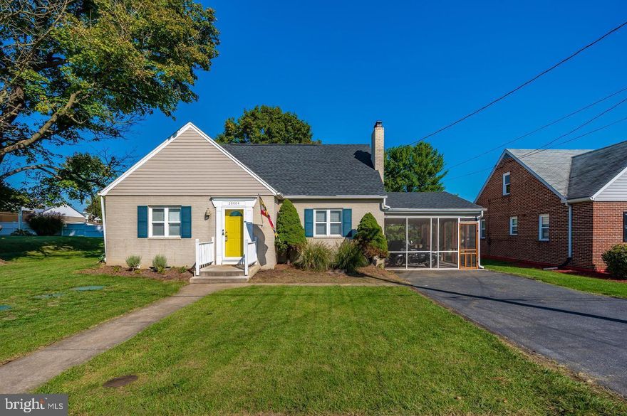 Beautiful brick cape cod home. Some repairs are currently being completed. The main level offers a spacious living area with hardwood flooring 2 full bedrooms and a full bath with ceramic tile.  The main level also offers a decorative fireplace with a pellet stove insert and built-in bookcases on either side, hardwood floors, and a spacious dining area. The kitchen offers beautiful cabinets, tile flooring, tasteful countertops, and a full array of appliances.  The upper level offers a 3rd bedroom area with its own private updated bathroom. The lower level is large and unfinished. Great yard with lots of space. The tenant is responsible for utilities and maintenance.