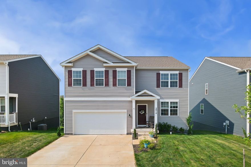 SELLER OFFERING 7,500.00 toward buyers transfer/closing costs. SELLER IS HIGHLY MOTIVATED!!   BEST VALUE IN THE AREA!  Welcome home  3 YEARS OLD (2022) FANTASTIC, meticulously maintained home.  Offering 5 (FIVE) spacious bedrooms, 3  (THREE) full bathrooms and a main-level living, this home is designed for both convenience and style. Walk into your in-home office/ flex space with built in desk.  The open living area is perfect for entertaining and enjoying time with family and friends.  Off the living area are a full bath and 1st of spacious main level bedroom.  Second floor has four (4) bedrooms,  two (2) full bathrooms, including large primary suite with large walk-in closet.  The second floor loft allows additional space to spread out, lots of closet space and to top it off second floor laundry room.  The large basement with walk-out slider to backyard.  Possibility to add a 6th bedroom/flex space with rough in for additional bath for future upgrades.  Step outside onto your large composite deck with stairs leading to the back yard which overlook walking path and nature.  More pictures to be added