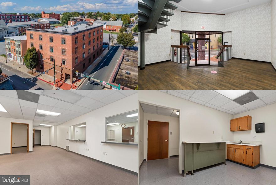 Great opportunity to lease prime space in downtown Hagerstown! This secured building offers private parking and features 7,450 sq. ft. of space located on the second level. The area includes a welcoming reception area, private restrooms, ample office space, and multiple conference rooms. The space can also be divided into smaller units upon request.