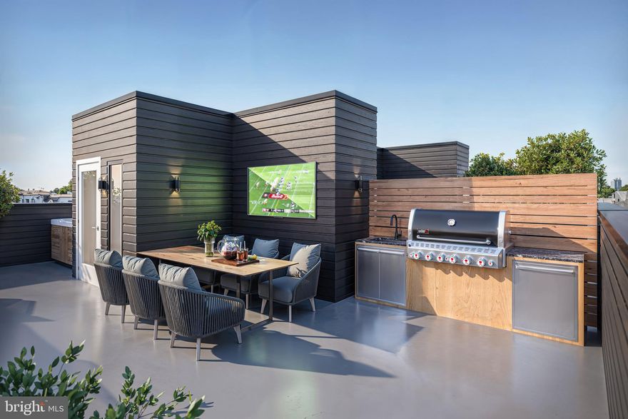 Now offering upgrade specials with acceptable offers!! (Upgrades include custom primary closet, outdoor kitchen on rooftop, EV charging in garage, Quartz backslash, and more!).  Coming Soon to the heart of Bella Vista, we are pleased to announce 10 on Eleventh. TEN stunning high-end townhomes perfectly placed on the corner where Christian Street and Eleventh Street meet. Hightop Development presents a development where luxury living meets contemporary elegance in one of Philadelphia’s most sought after neighborhoods. Each home spans over 3,200 square feet and features 4 bedrooms, 4 full/2 half bathrooms, 2-Car Garage Parking, 5-Stop Elevator and private rooftops. At 10 on Eleventh, customization is key. Choose from THREE distinct design selection packages curated to suit your taste and style preferences. With guidance from a dedicated interior designer, immerse yourself in the process of customizing every detail of your home to reflect your vision. Upon arrival, enter into the foyer where you will be greeted by a full bedroom and bathroom duo. Enter onto the expansive main level of the home and immediately notice the pristine hardwood flooring and recessed lighting throughout. This level is an open floor plan that combines both living and dining. The gourmet chef's kitchen boasts beautifully designed cabinetry throughout, stainless steel appliances, high-end countertops, a generously sized kitchen island with barstool seating, and a space dedicated for dining off to the side, perfect for entertaining guests. Before you pass through the living area, off of the kitchen, you will find a powder room. The luxurious owners suite includes a spacious bedroom filled with natural light pouring in from the large windows, a walk-in closet with custom shelving and a beverage center with storage for convenience that leads directly into the primary bathroom. This spa-inspired bathroom has custom tile work, a closet for linen storage, dual vanities with storage, a soaking tub and a large stand-in shower with a rainfall shower head. Down the hall you will find a room dedicated to laundry, designed with convenience to elevate your day-to-day life. Upstairs is home to two more spacious bedrooms with full bathrooms and ample closet space with custom shelving. Before making your way to the private rooftop deck, pass by your very own wet bar with wine storage. With space for a hot tub and dining area, the expansive rooftop deck is perfect for relaxing after a long day or entertaining guests on the weekend. Don’t forget about the fully finished basement that serves as an additional living space and includes a half bathroom. The 10 on Eleventh Homes come fully equipped with a 10 Year Tax Abatement and 1 Year Builders Warranty. The future residents of these homes will have unparalleled access to a dynamic array of amenities and attractions in Bella Vista. From iconic Italian Market, eateries like Dante & Luigi's, Saloon, Fitzwater Cafe, to charming boutiques along South Street. Just a short walk to Washington Square West, Center City, and Olde City, this location is unparalleled. There is also easy access to major highways and public transit options, making navigating the city incredibly easy. These homes will be delivered in early 2025. Properties are framed and being finished. Reach out to our sales team for more information! Schedule your tour now or visit an open house to see how you can customize your dream home!